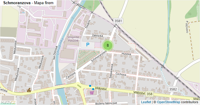 Schmoranzova - mapa firem