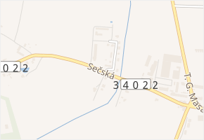 Sečská v obci Slatiňany - mapa ulice