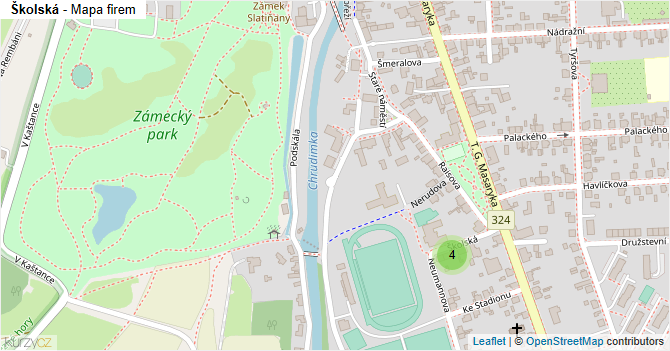 Školská - mapa firem