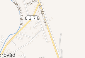 Souběžná v obci Slatiňany - mapa ulice