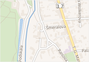 Staré náměstí v obci Slatiňany - mapa ulice