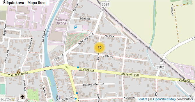 Štěpánkova - mapa firem
