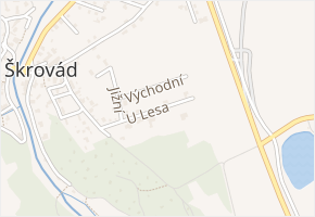 U Lesa v obci Slatiňany - mapa ulice