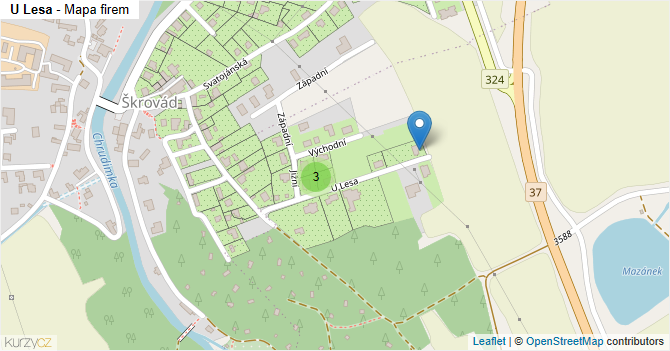 U Lesa - mapa firem
