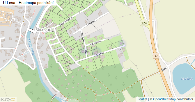 U Lesa - mapa podnikání