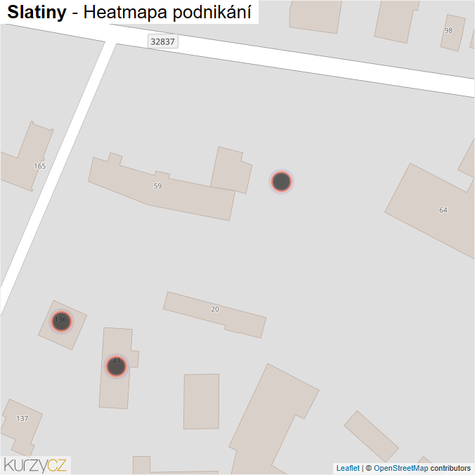 Mapa Slatiny - Firmy v obci.