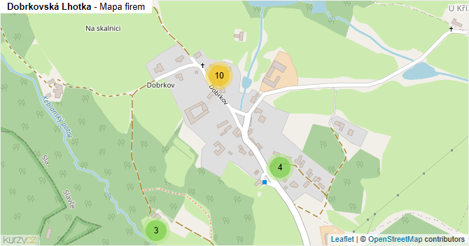 Dobrkovská Lhotka - mapa firem