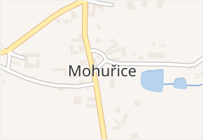 Mohuřice v obci Slavče - mapa části obce