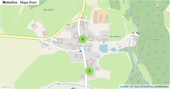 Mohuřice - mapa firem
