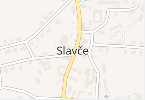 Slavče v obci Slavče - mapa části obce