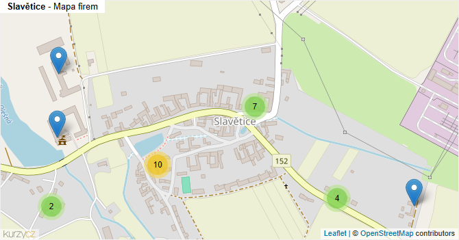 Slavětice - mapa firem