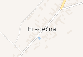 Hradečná v obci Slavětín - mapa ulice