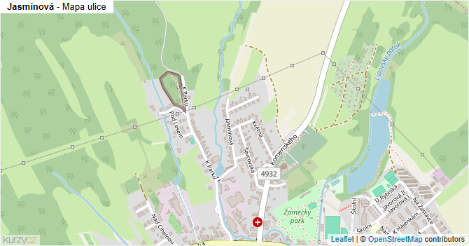 Jasmínová - mapa ulice