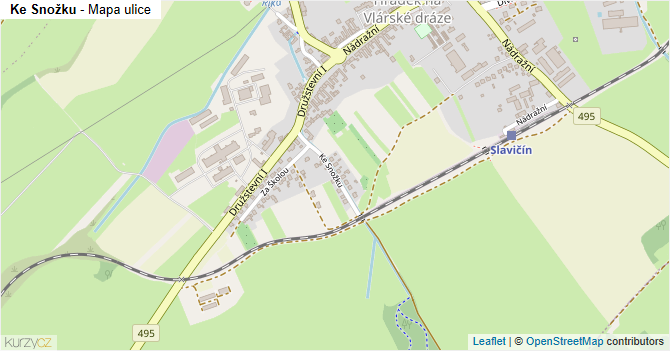 Ke Snožku - mapa ulice