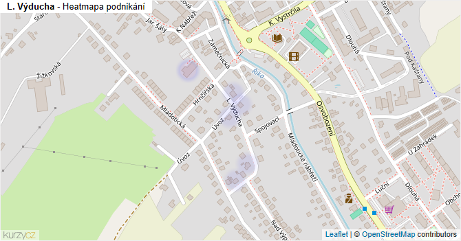 L. Výducha - mapa podnikání