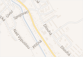 Luční v obci Slavičín - mapa ulice