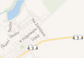 Na Zastávce v obci Slavičín - mapa ulice