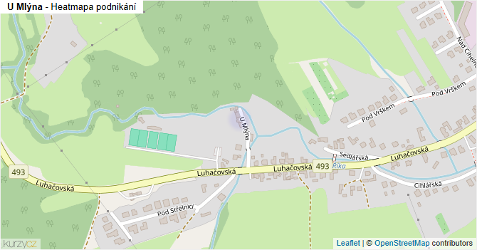 U Mlýna - mapa podnikání
