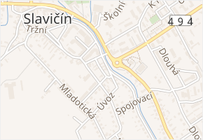 Zámečnická v obci Slavičín - mapa ulice