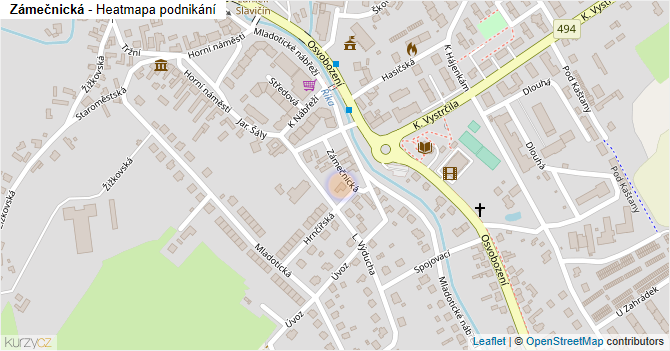 Zámečnická - mapa podnikání