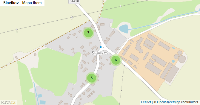Slavíkov - mapa firem