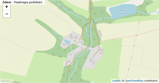 Zálesí - mapa podnikání