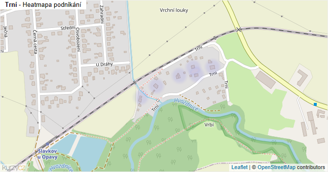 Trní - mapa podnikání