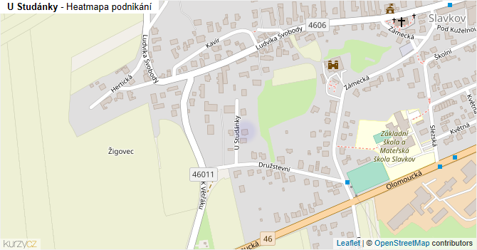 U Studánky - mapa podnikání