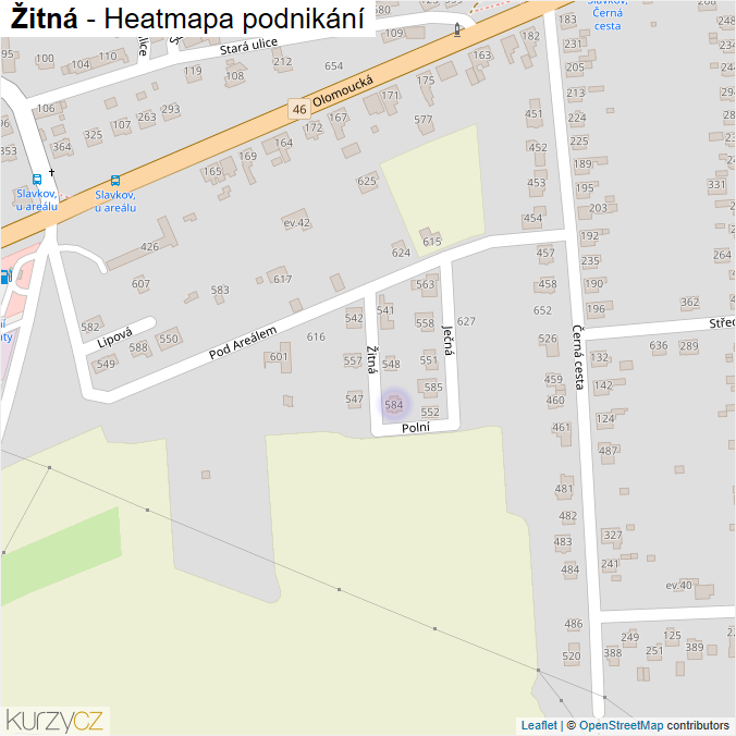 Mapa Žitná - Firmy v ulici.