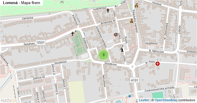 Lomená - mapa firem