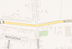 Slovanská v obci Slavkov u Brna - mapa ulice