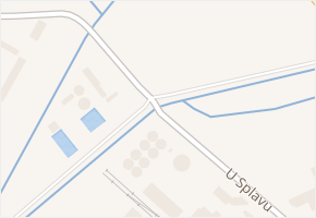 U Splavu v obci Slavkov u Brna - mapa ulice