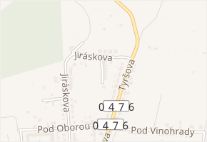 Větrná v obci Slavkov u Brna - mapa ulice