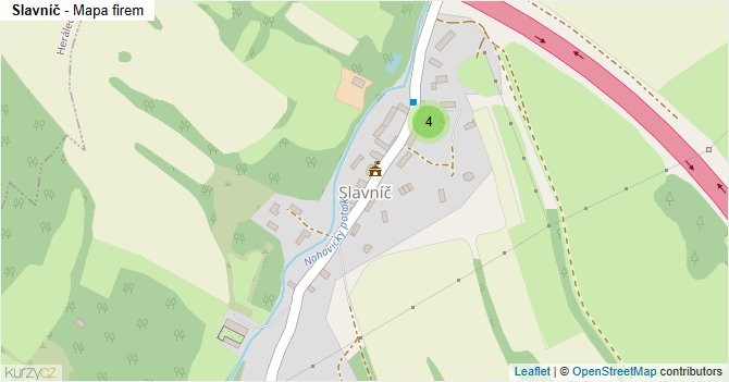 Slavníč - mapa firem
