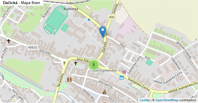 Dačická - mapa firem