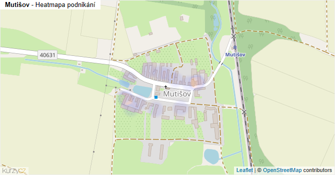Mutišov - mapa podnikání