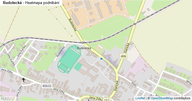 Rudolecká - mapa podnikání