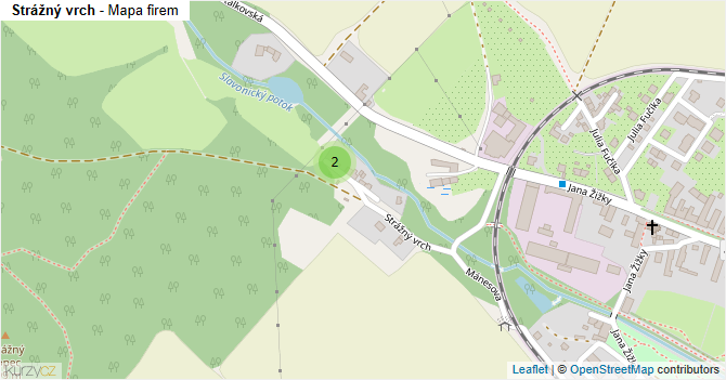 Strážný vrch - mapa firem