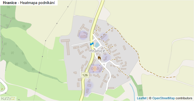 Hranice - mapa podnikání