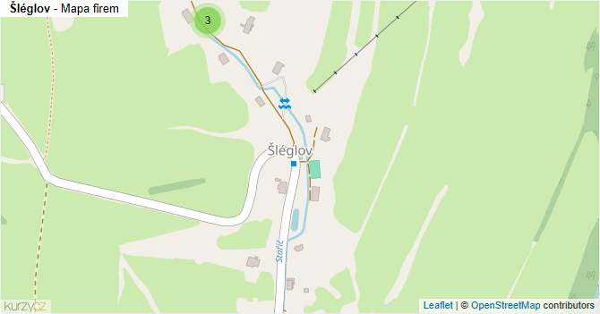 Šléglov - mapa firem