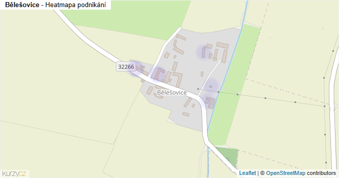 Bělešovice - mapa podnikání