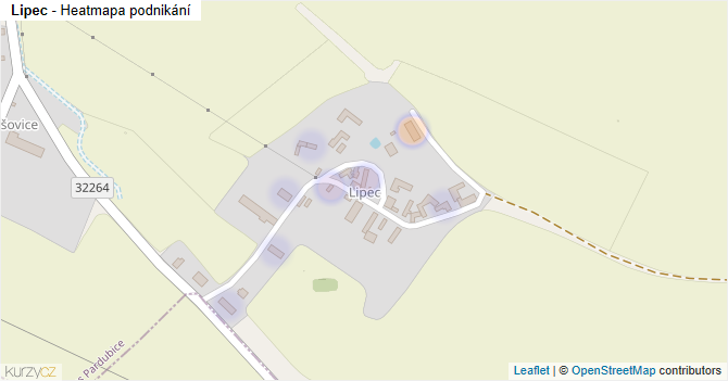 Lipec - mapa firem