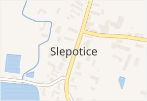 Slepotice v obci Slepotice - mapa části obce