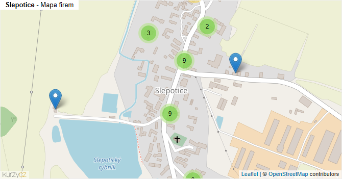 Slepotice - mapa firem