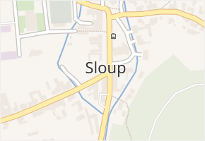 Sloup v obci Sloup - mapa části obce