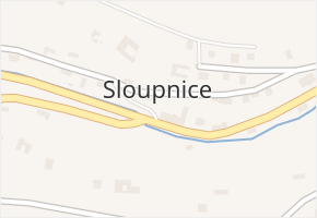 Horní Sloupnice v obci Sloupnice - mapa části obce