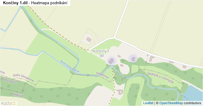 Končiny 1.díl - mapa podnikání
