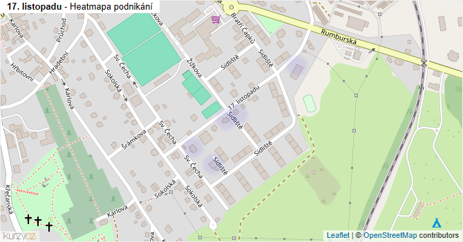 17. listopadu - mapa podnikání