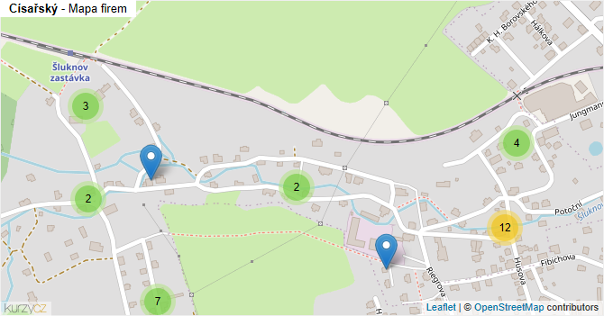 Císařský - mapa firem