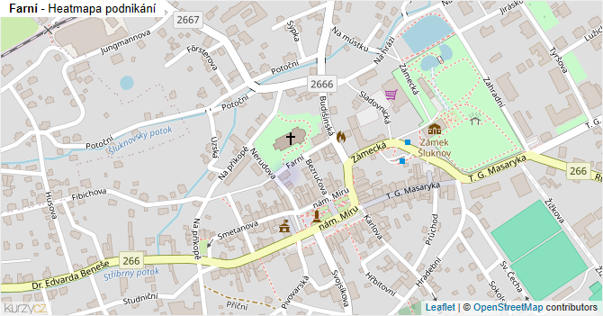 Farní - mapa podnikání